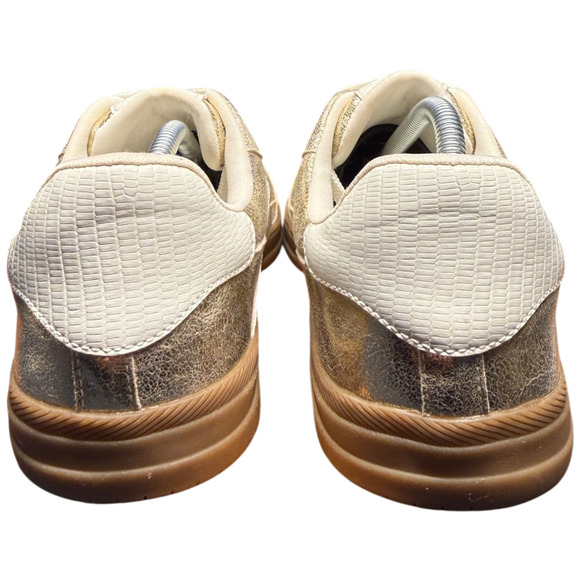 DOLCE VITA Danita Court Women's 7.5 Sneakers Gold Metallic Shoes - Picture 7 of 12